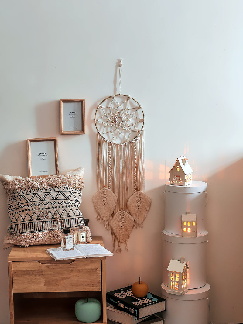 Macrame Dream Catcher - Three Leaf Design