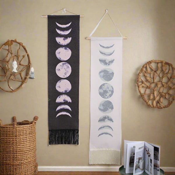 Moon Phase Tapestry - Set of Two