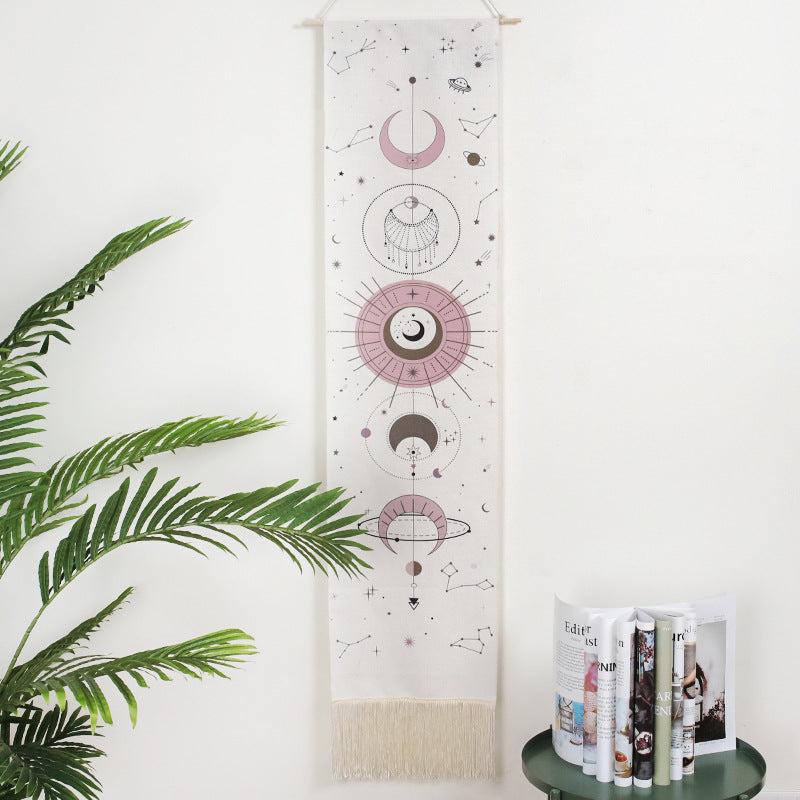 Lunar Eclipse Tapestry Wall Hanging - Set of Two