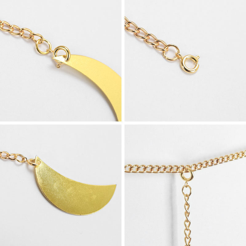 13-Piece Metallic Moon Phase Garland