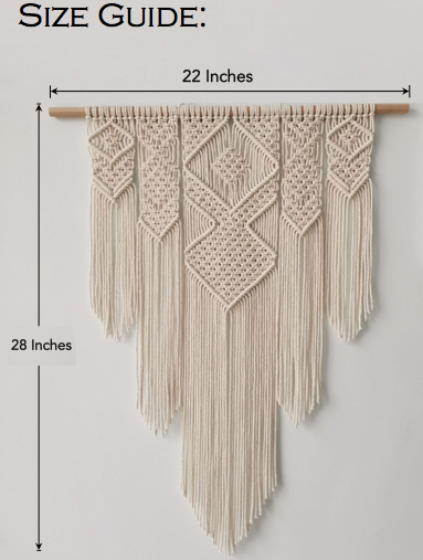 Large Macrame Wall Hanging - The Rustic Boho Design