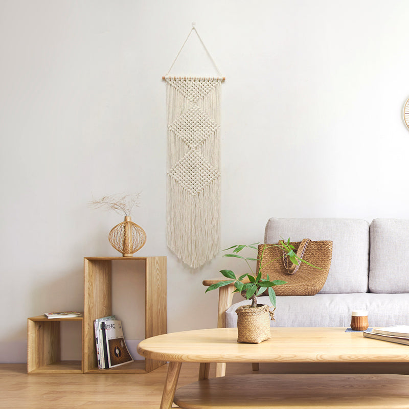 Large Macrame wall Hanging - Diamond Design
