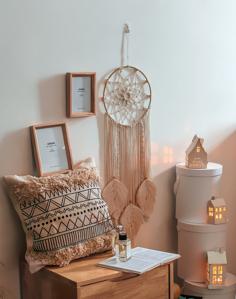 Macrame Dream Catcher - Three Leaf Design