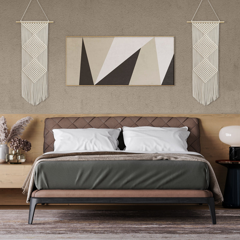Large Macrame wall Hanging - Diamond Design