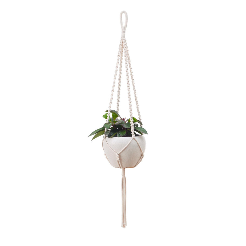 Macrame Plant Hanger - Set of 4 plant hangers for Indoor and Outdoor Usage
