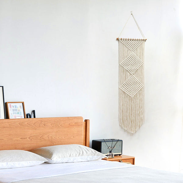 Large Macrame wall Hanging - Diamond Design
