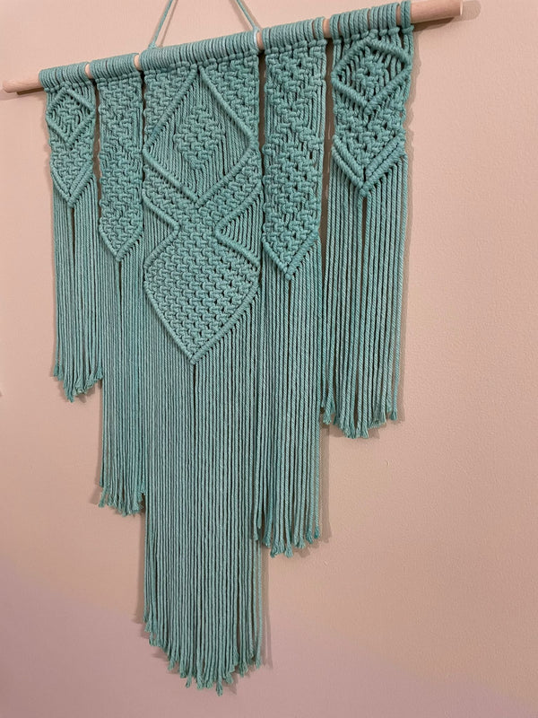 Large Macrame Wall Hanging - The Rustic Boho Design (Green)