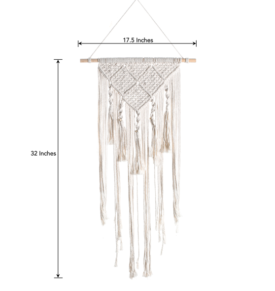 Macrame Wall Hanging - Modern Design (1 Piece)