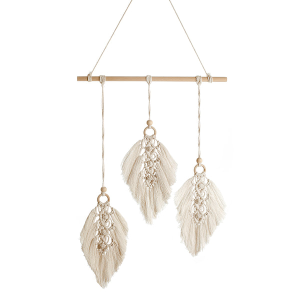 Feather Design Macrame Wall Hanging