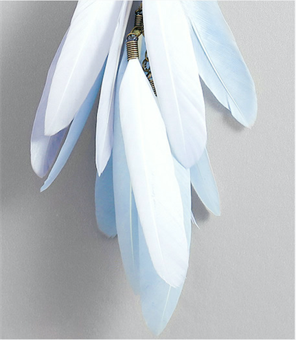 Car Dream Catcher with Natural Feathers