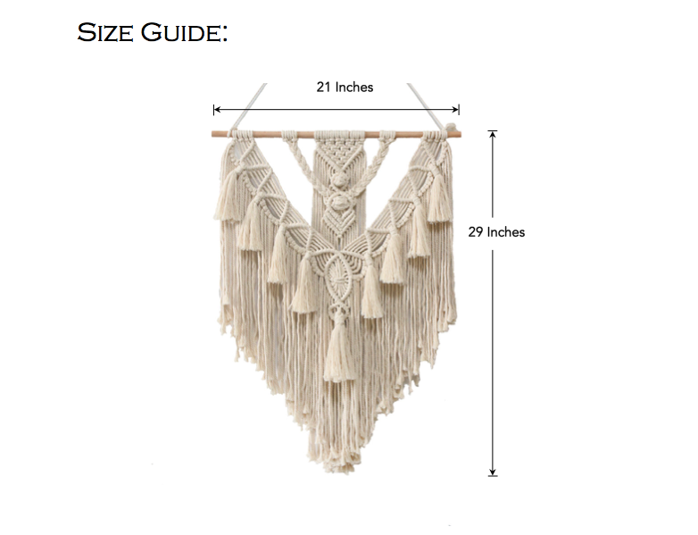 Macrame Wall Hanging - Multi-Tassel Design