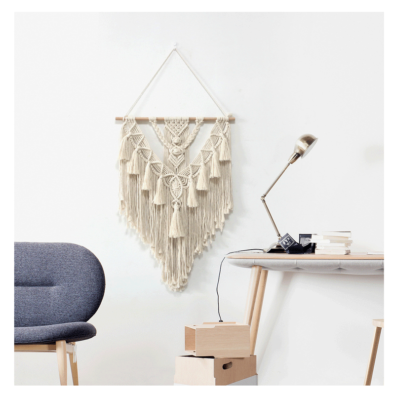 Macrame Wall Hanging - Multi-Tassel Design